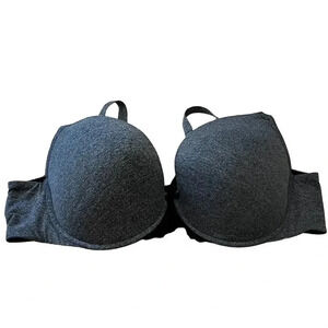 Torrid Curve Women's Push Up Bra 46C Gray Padded Underwire